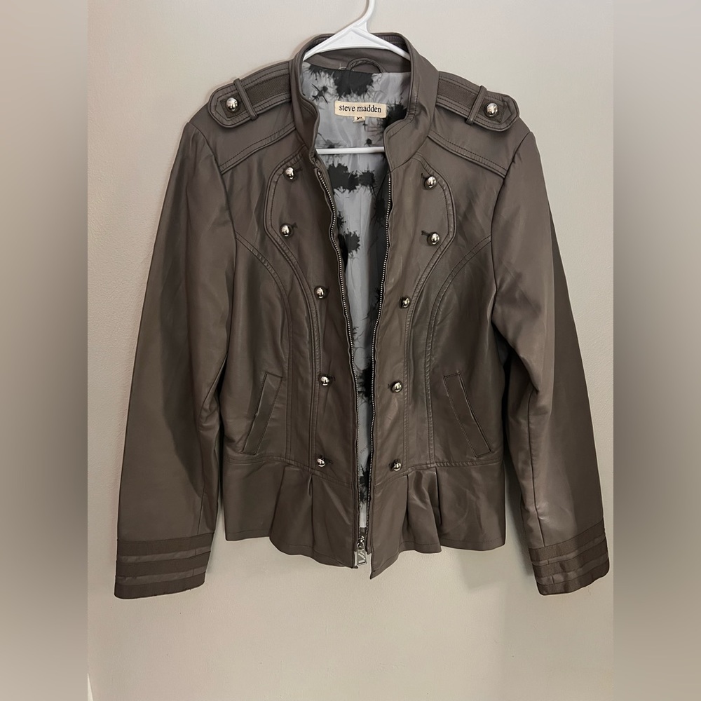 Steve Madden gently worn (looks brand new) pleather jacket